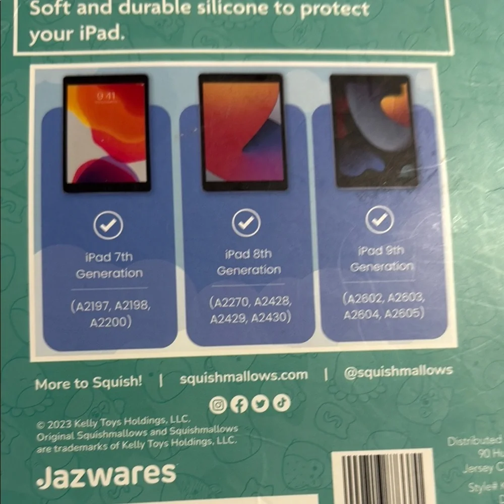 New Squishmallow 3D Silicone Tablet Case